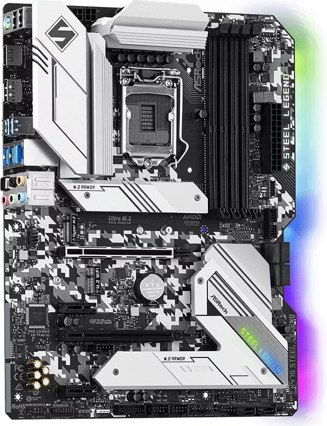 i7-10700F H470 STEEL LEGEND DDR4 32GBセット H470 Steel Legend | ASRock(アスロック) LGA 1200 Intel H470