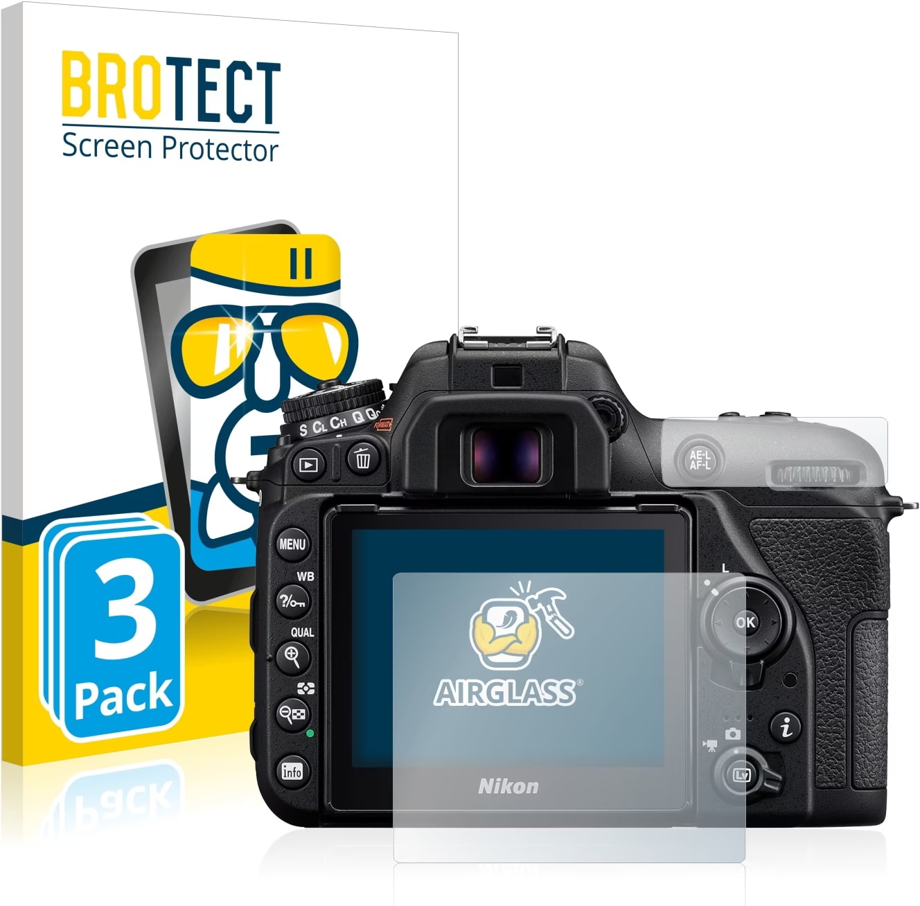 Protection D’écran Anti-reflet Pour Nikon D60 - 2 Films Mats