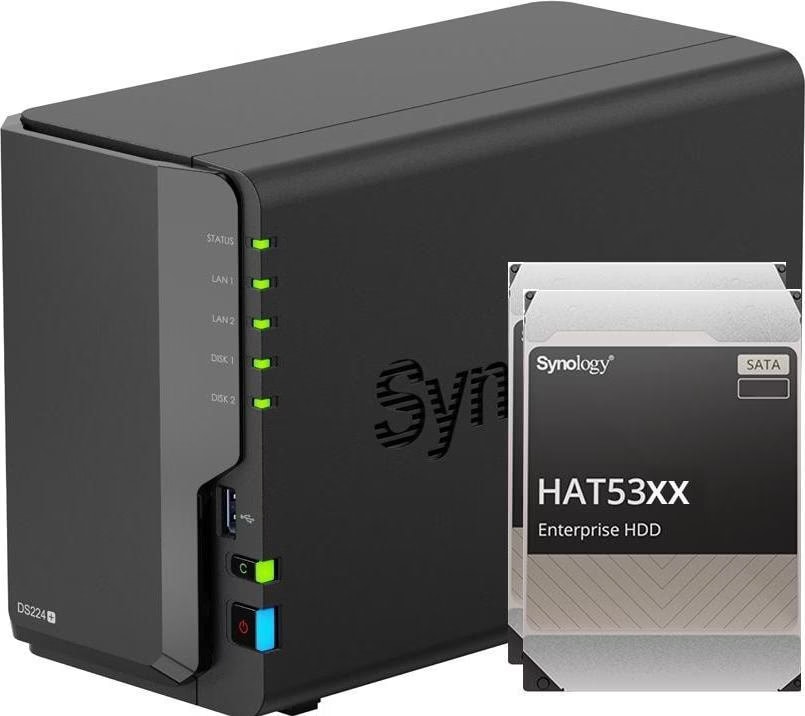 外付けハードディスク・ドライブ Synology DiskStation DS224+ Amazon.co.jp: Synology NAS 2ベイ DiskStation DS224+