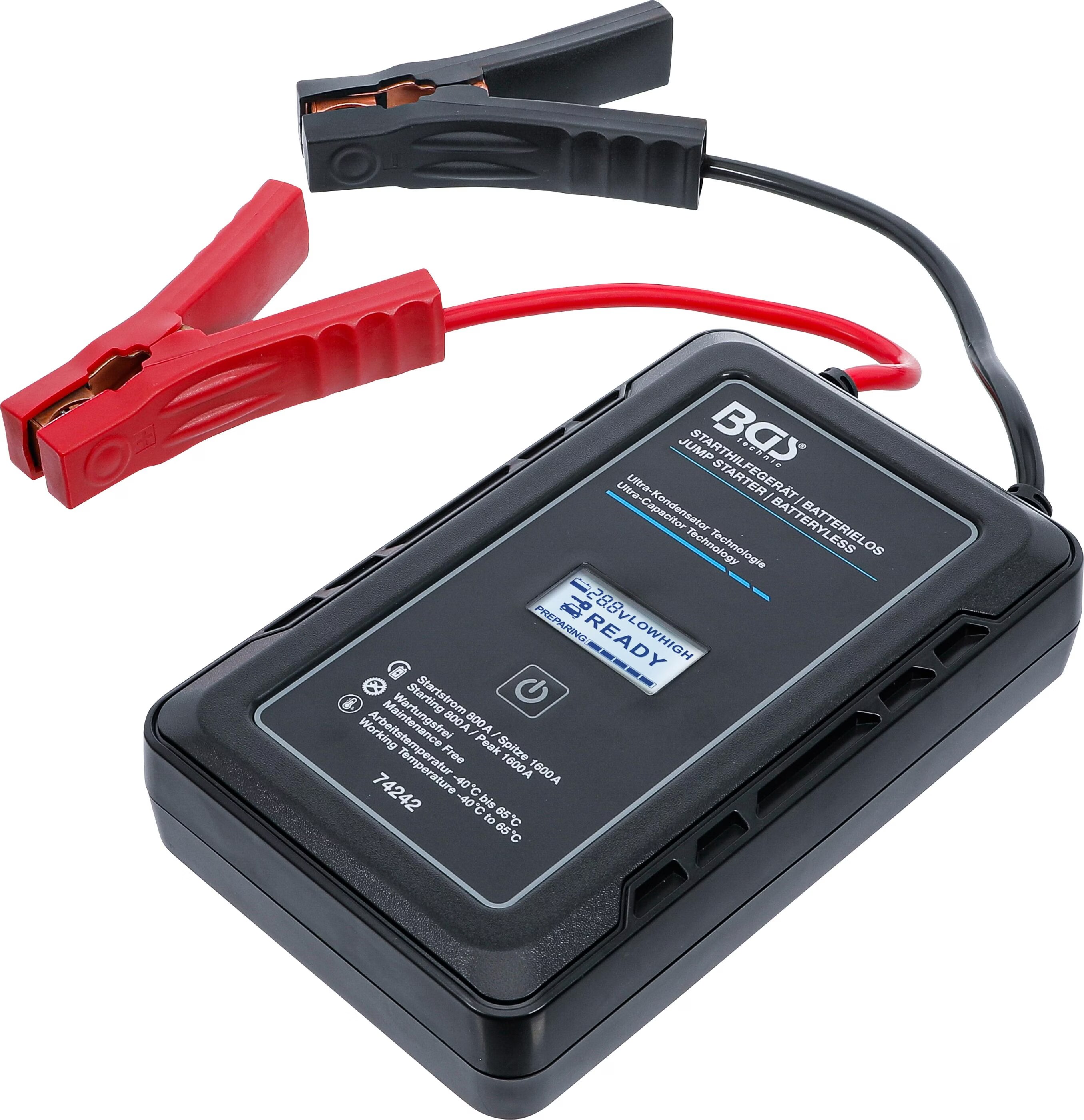 BGS Jump Starter Batteryless with Ultra-Capacitor