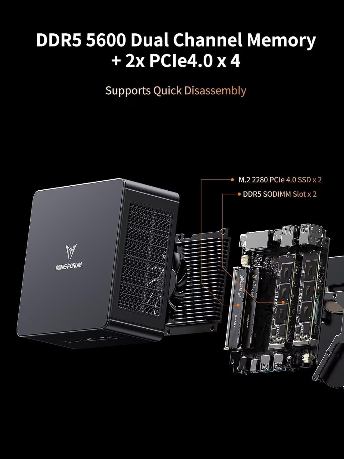 【新品】MINISFORUM UM890 Proミニpc(64+1TB) Minisforum UM890 Pro - kaufen bei Digitec