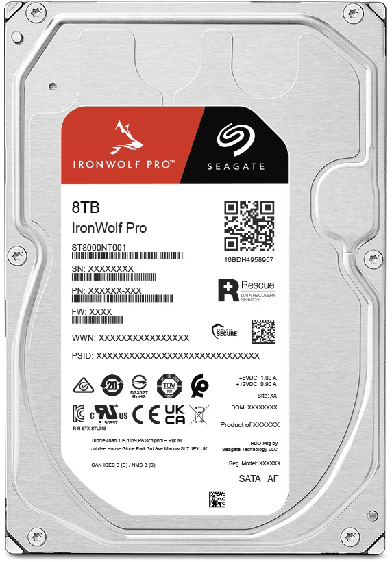 SEAGATE 内蔵HDD IronWolf Pro [8TB /3.5インチ] Seagate IronWolf Pro (8 TB, 3.5