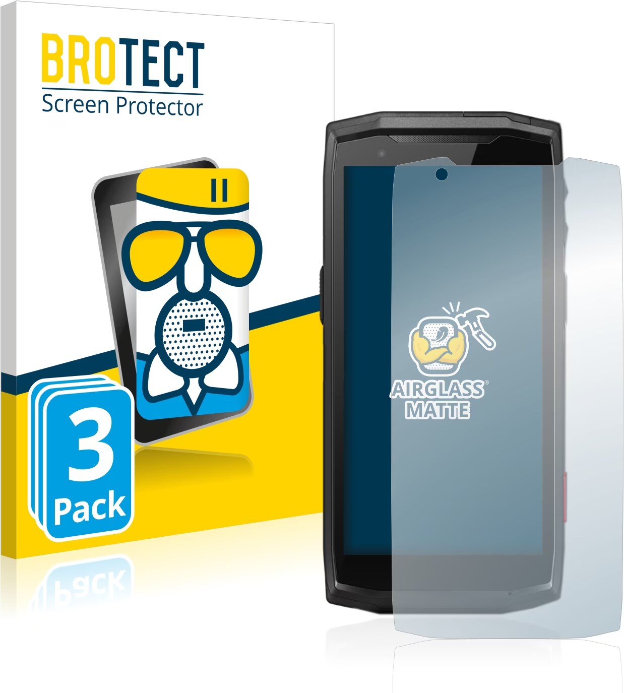 Brotect Pellicola In Vetro Opaca Per Xiaomi 11T / 11T Pro, Anti-Riflesso, Durezza 9H, Anti-Impronta, Made In Germany - 3