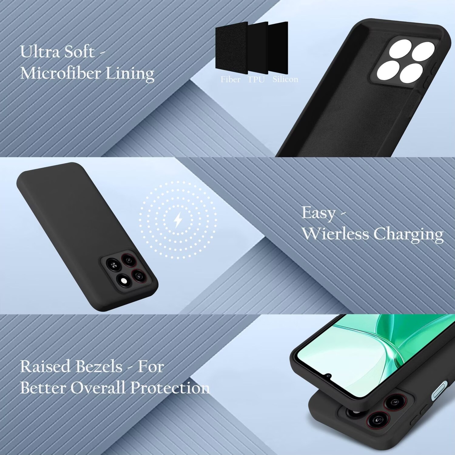 Funda Gel Tpu Para Zte Blade A5 2020 Diseño Mármol 03 Dibujos con