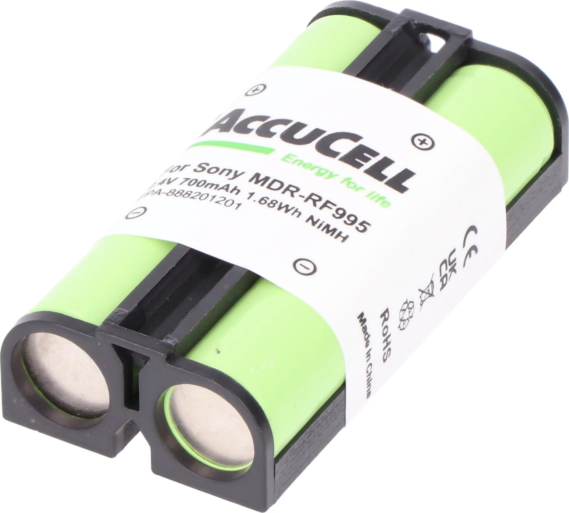 AccuCell Batteria Sostitutiva Per GN NETCOM 9120, 9125, 9350 - 3,7V 350mAh Li-Polymer - Ricambio Per Telefoni Da Ufficio - 5