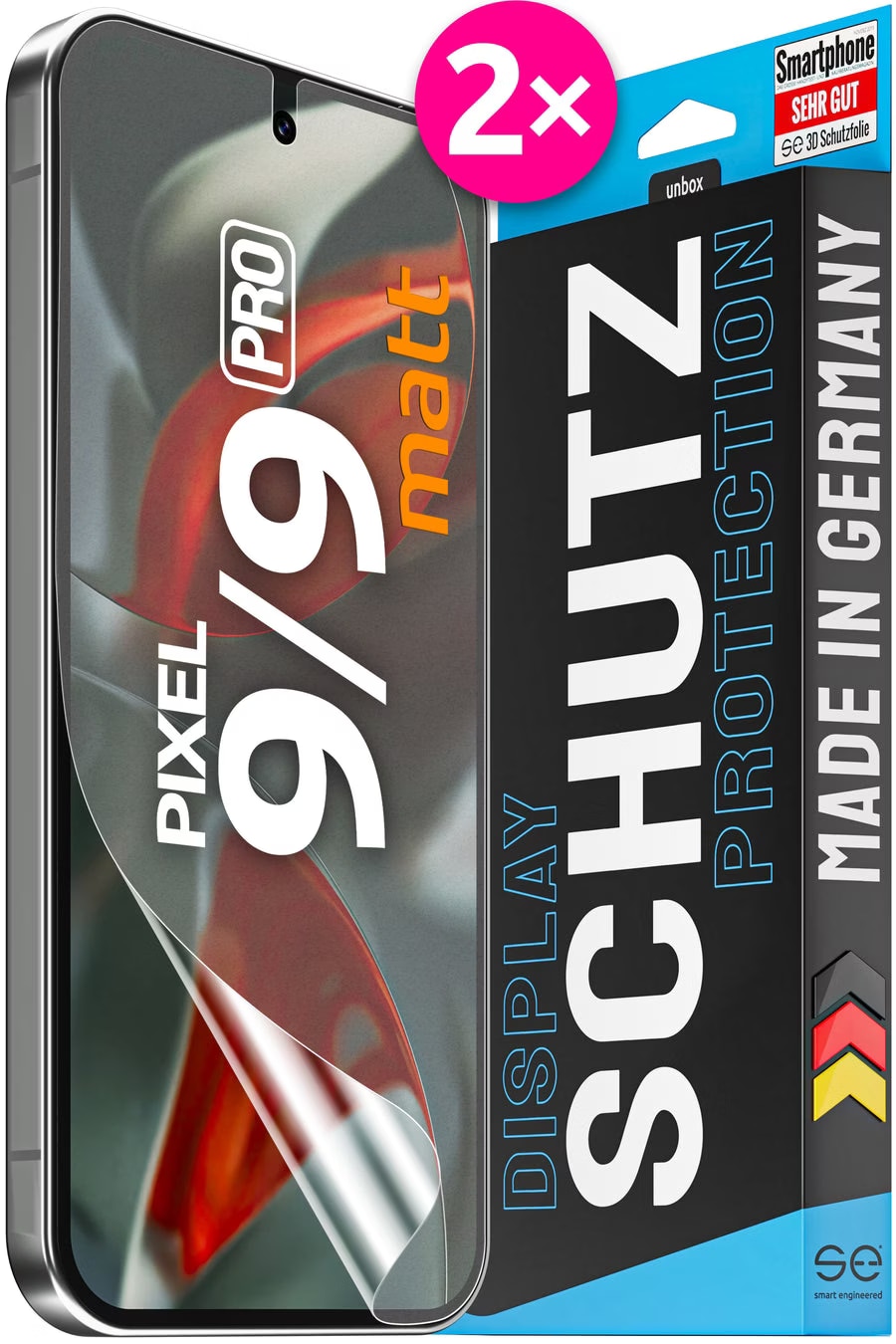 Brotect Pellicola Protettiva Opaca Anti-Riflesso Per Xiaomi Poco F2 Pro, 2 Pezzi, Anti-impronta, Made In Germany - 4