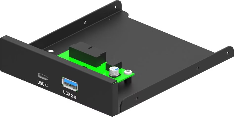 CONNECTIQUE – LECTEUR MULTI CARTE SD – Connectland + USB3.0 en façade 3.5″ – Cybertech