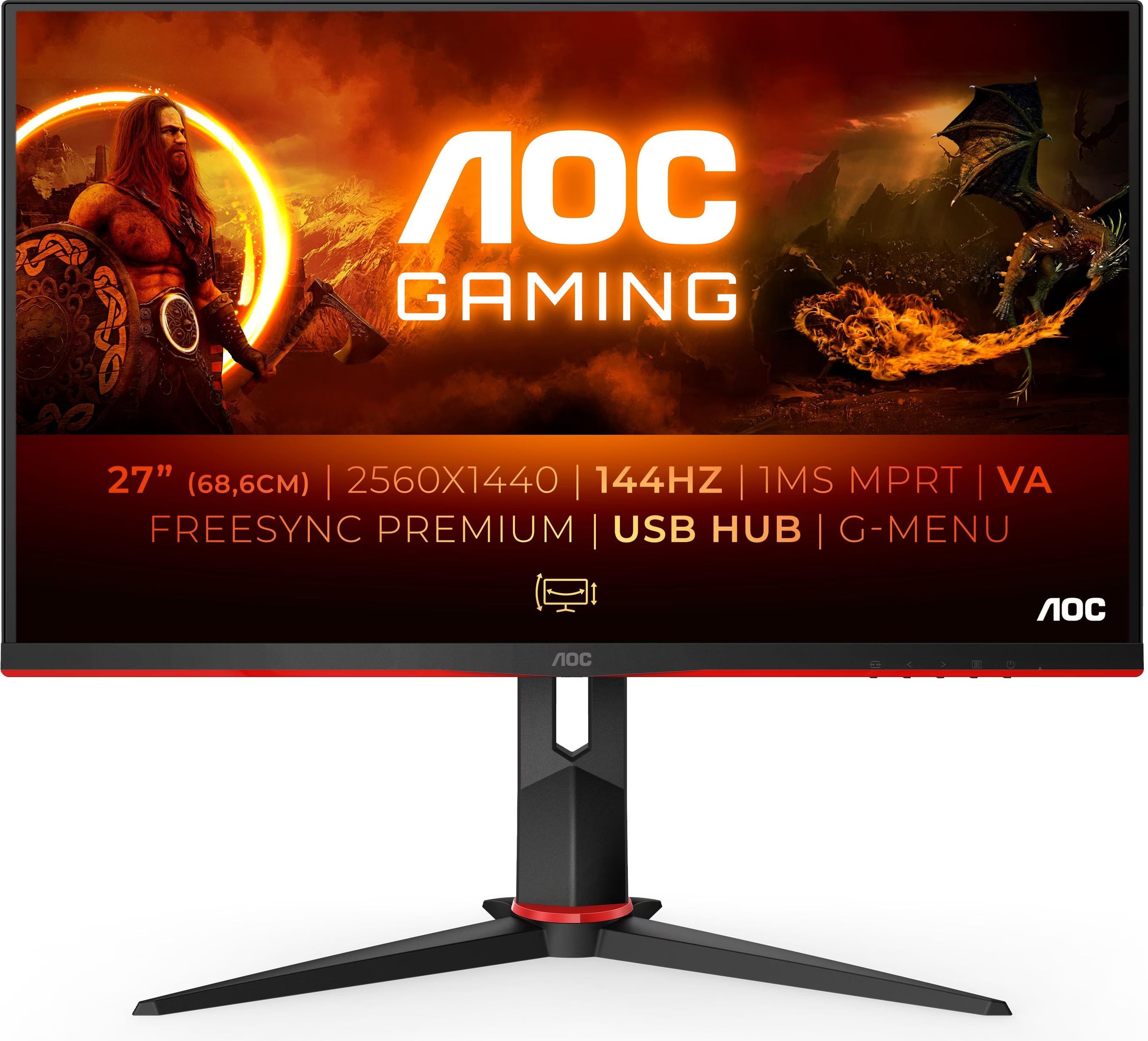 Aoc Budget 144hz 1440p Monitor Buy AOC CQ27G2 QHD 144Hz FreeSync