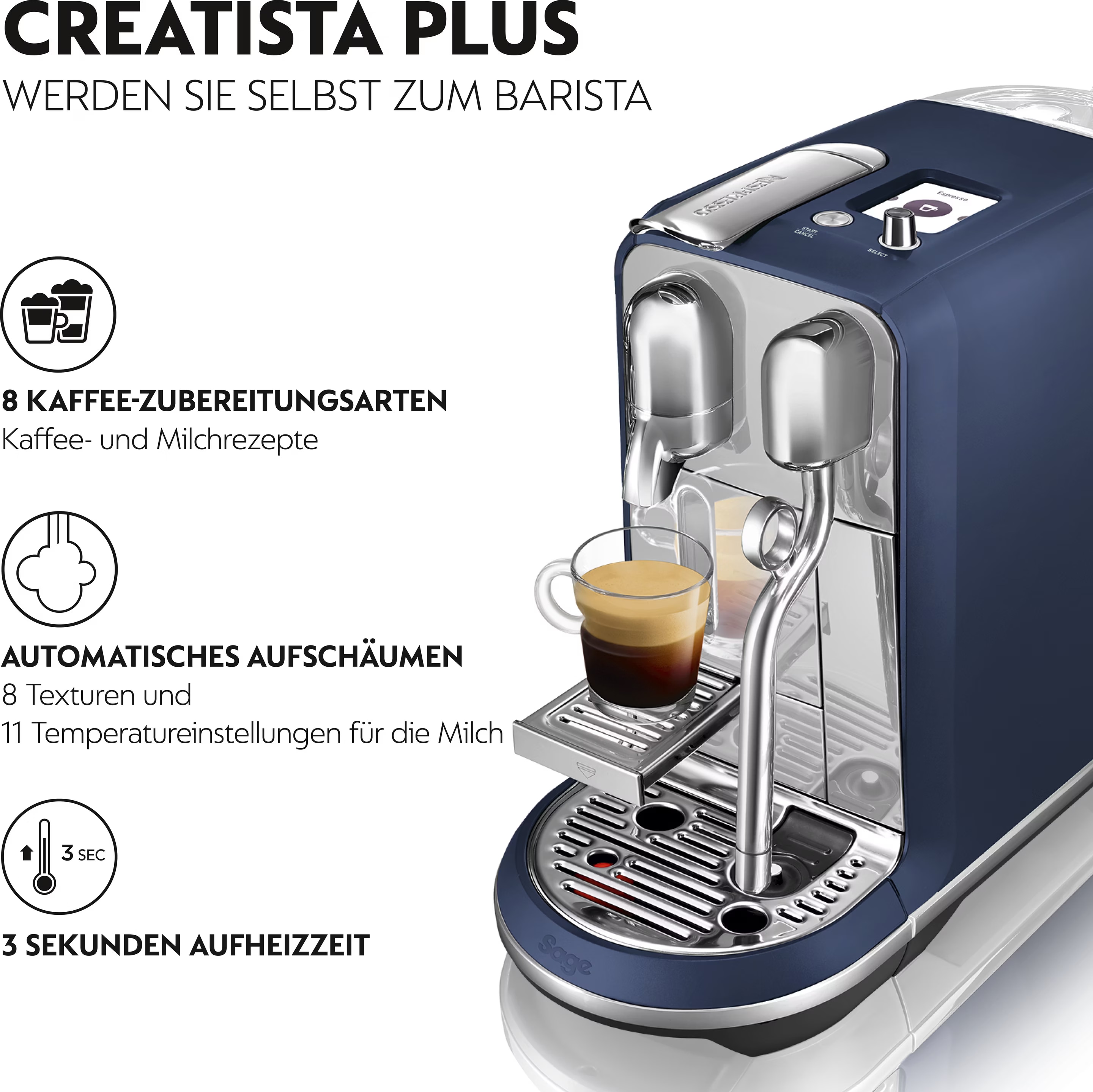 Breville Nespresso Creatista Blue Breville Nespresso Creatista