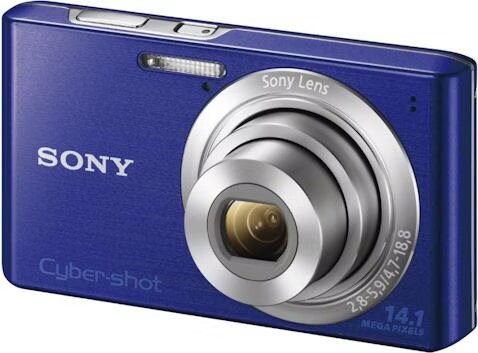 Sony DSC-W610, 14.1 MP, Schwenkpanorama, 4x WW-Zoom, Blau