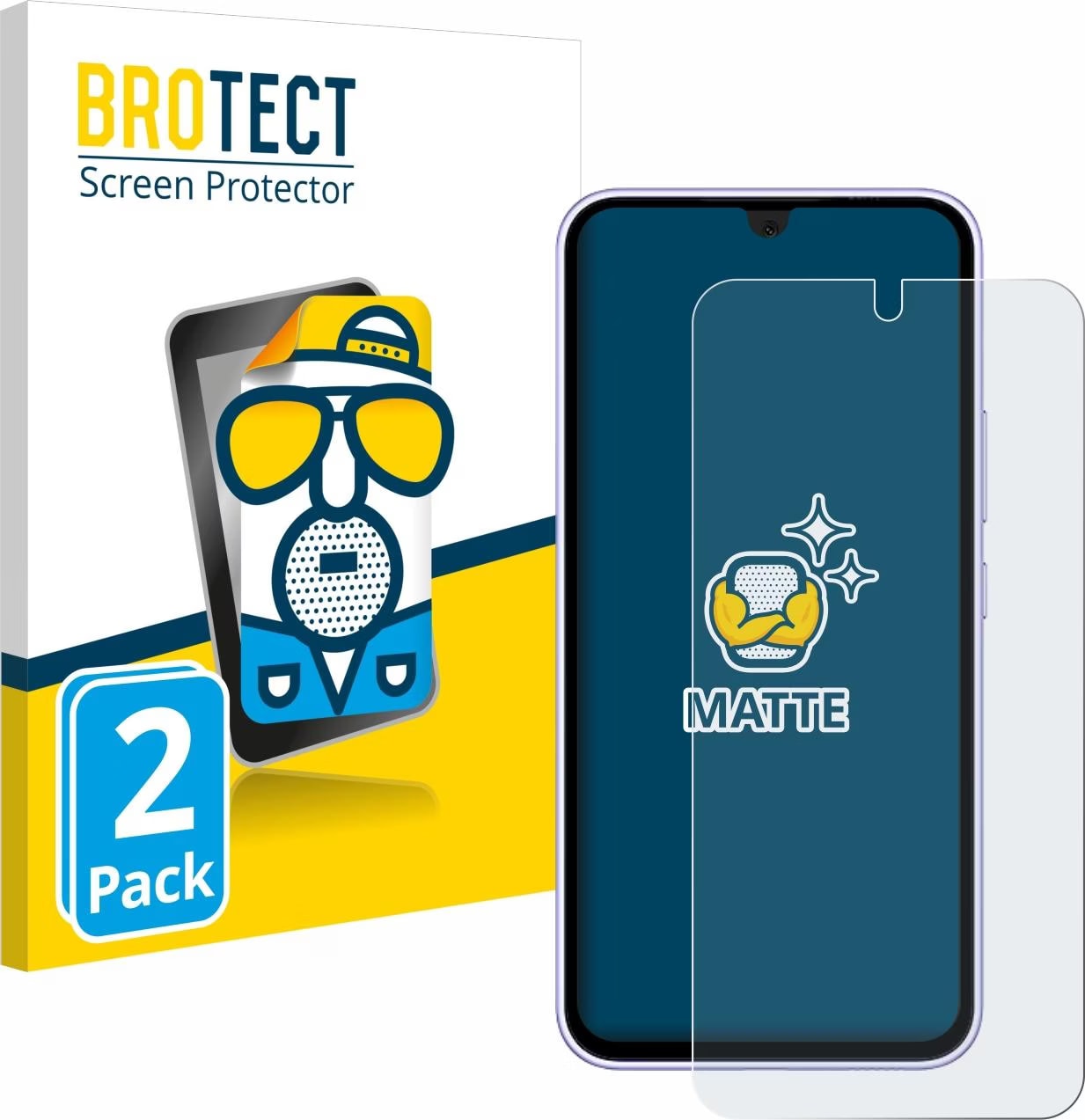Brotect Pellicola Opaca Per Sony Xperia 5 (2 Pezzi) - Antiriflesso E Made In Germany! - 4