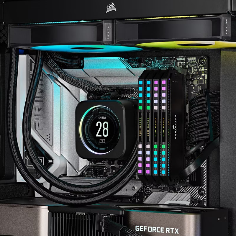 Corsair Dominator Platinum RGB (2 x 16GB, 6400 MHz, DDR5-RAM, DIMM