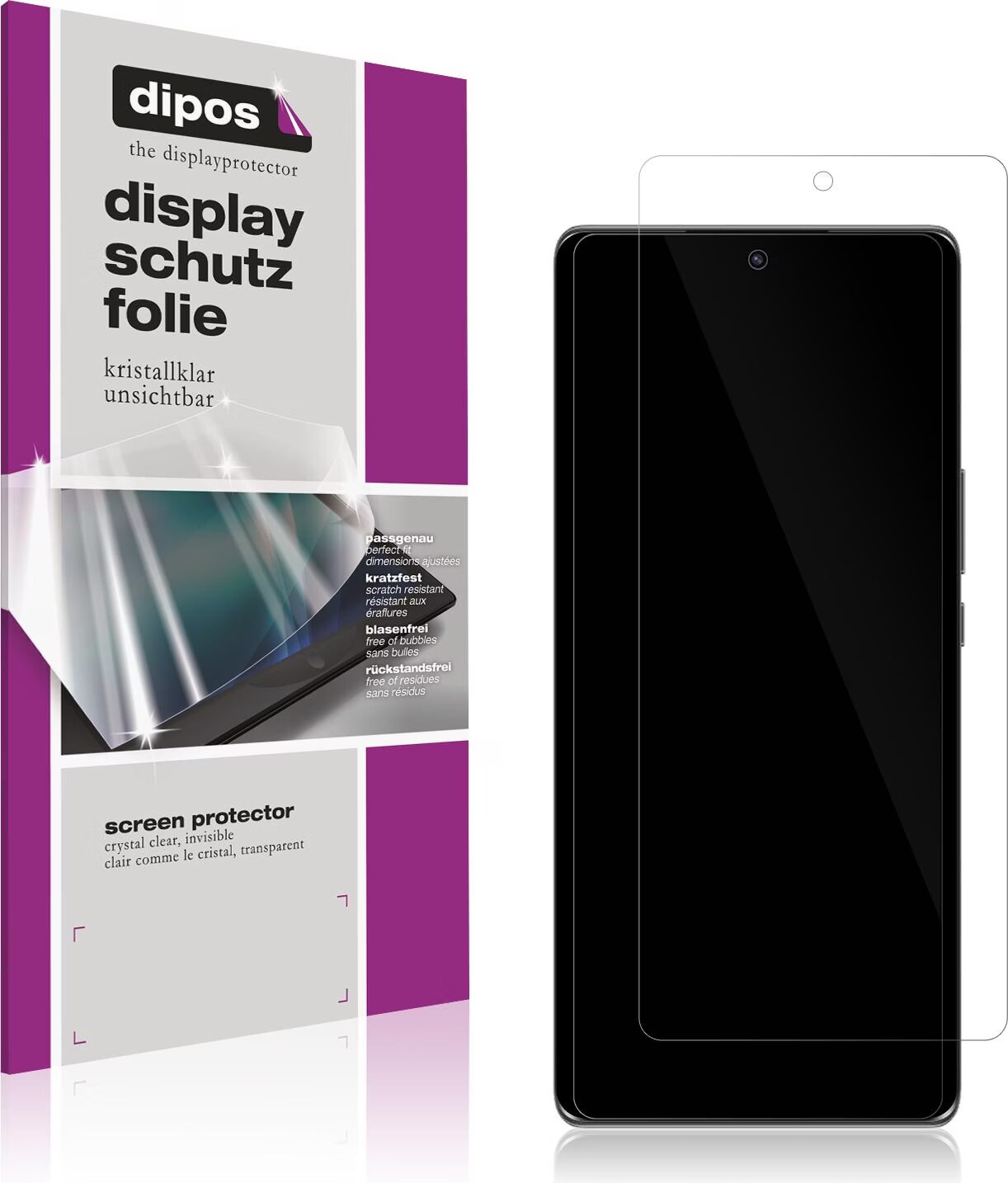 Dipos Pellicola Protettiva Posteriore Per Honor Magic 2 – 2 Pezzi, Cristallo, Taglio Laser, Made In Germany - 5