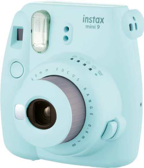 Appareil Photo Instantané Fujifilm Instax Mini 9 Transparent Jaune - Format Carte De Crédit - Flash Intégré